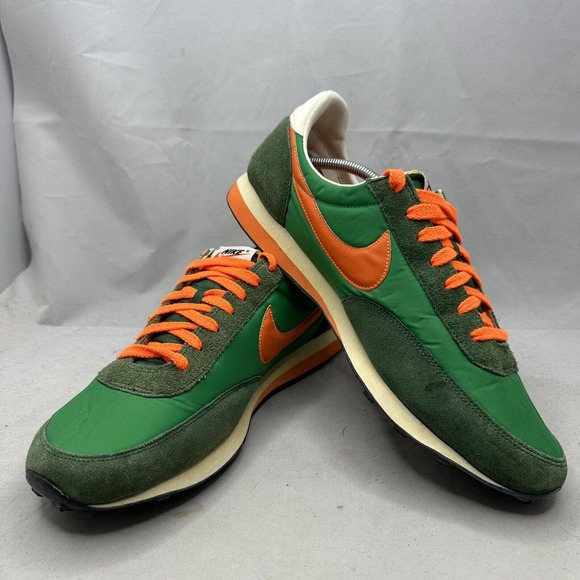 Nike Elite VTNG Vintage Retro Sneaker Court Green/ Orange 316987-381 Mens 13 US - Picture 5 of 9